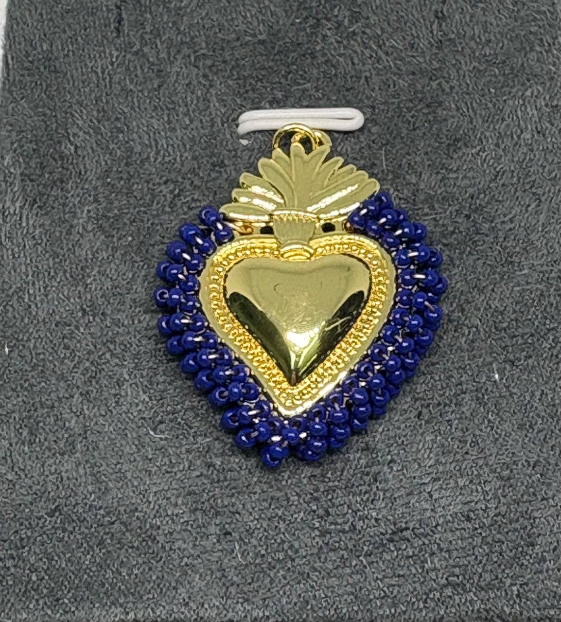 Corazón Balines Azules
