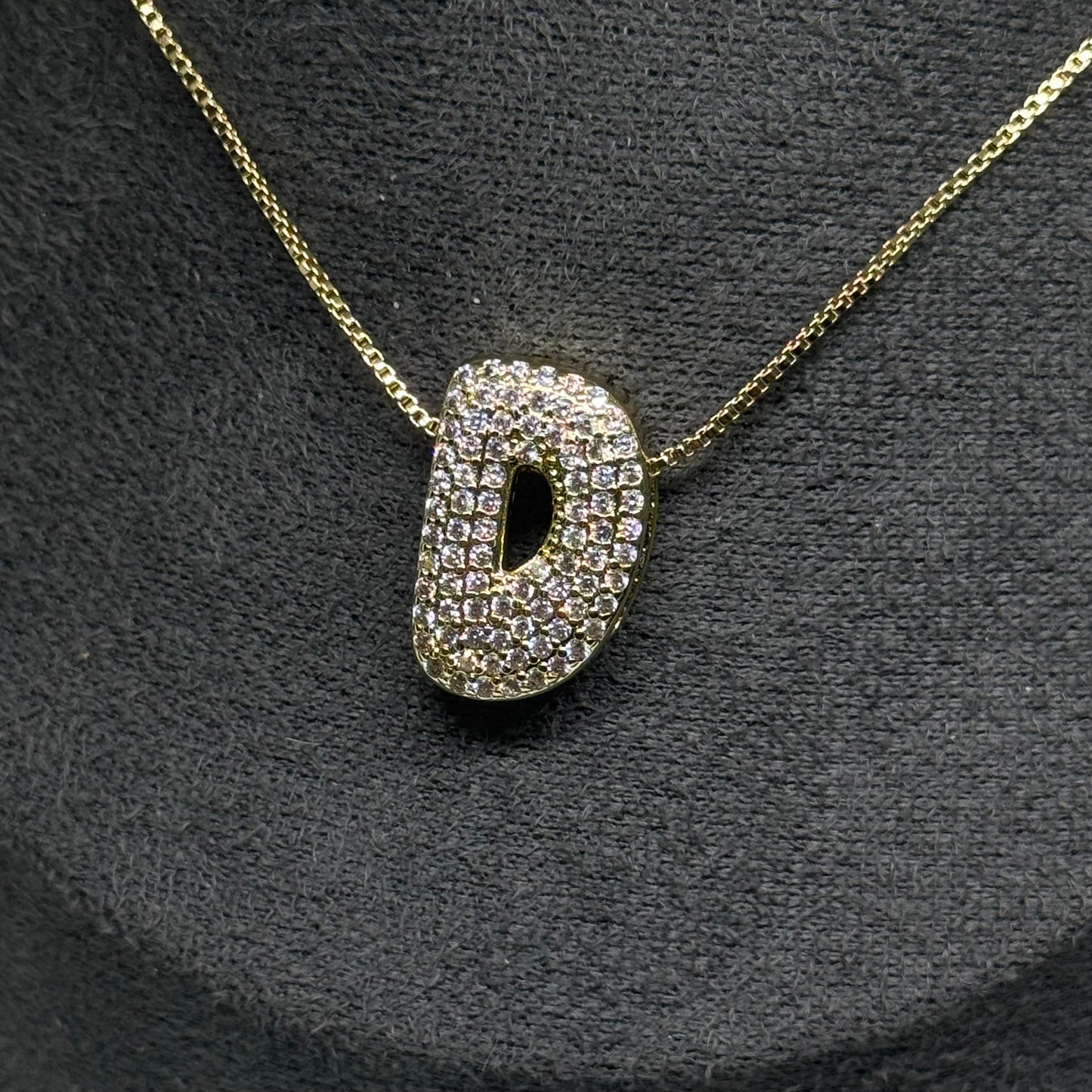 D Letra Gordita con diamantes