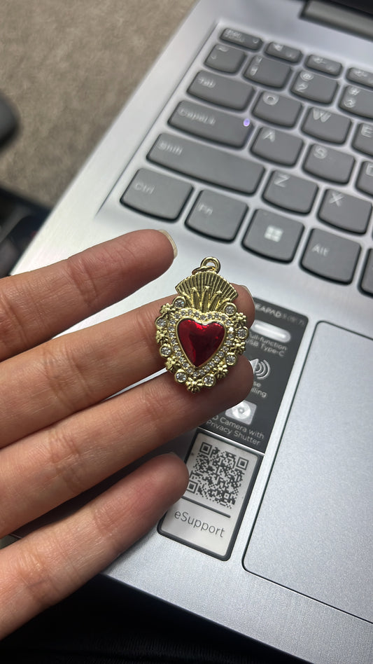 Corazon Reina Rojo Vibrante