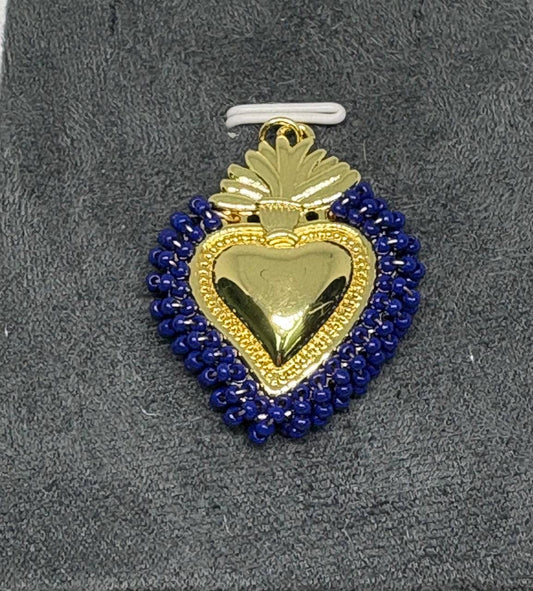Corazón Balines Azules