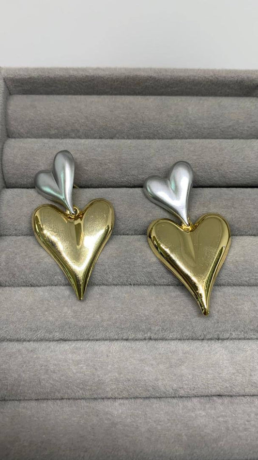 Corazones en cascada