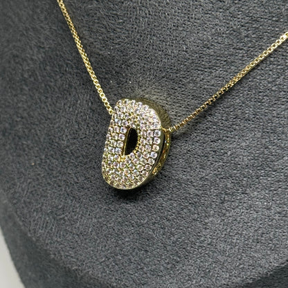 D Letra Gordita con diamantes