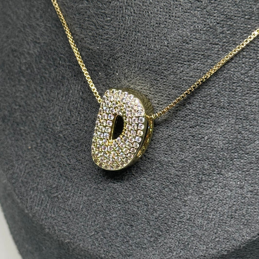 D Letra Gordita con diamantes