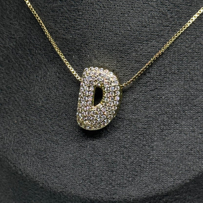 D Letra Gordita con diamantes