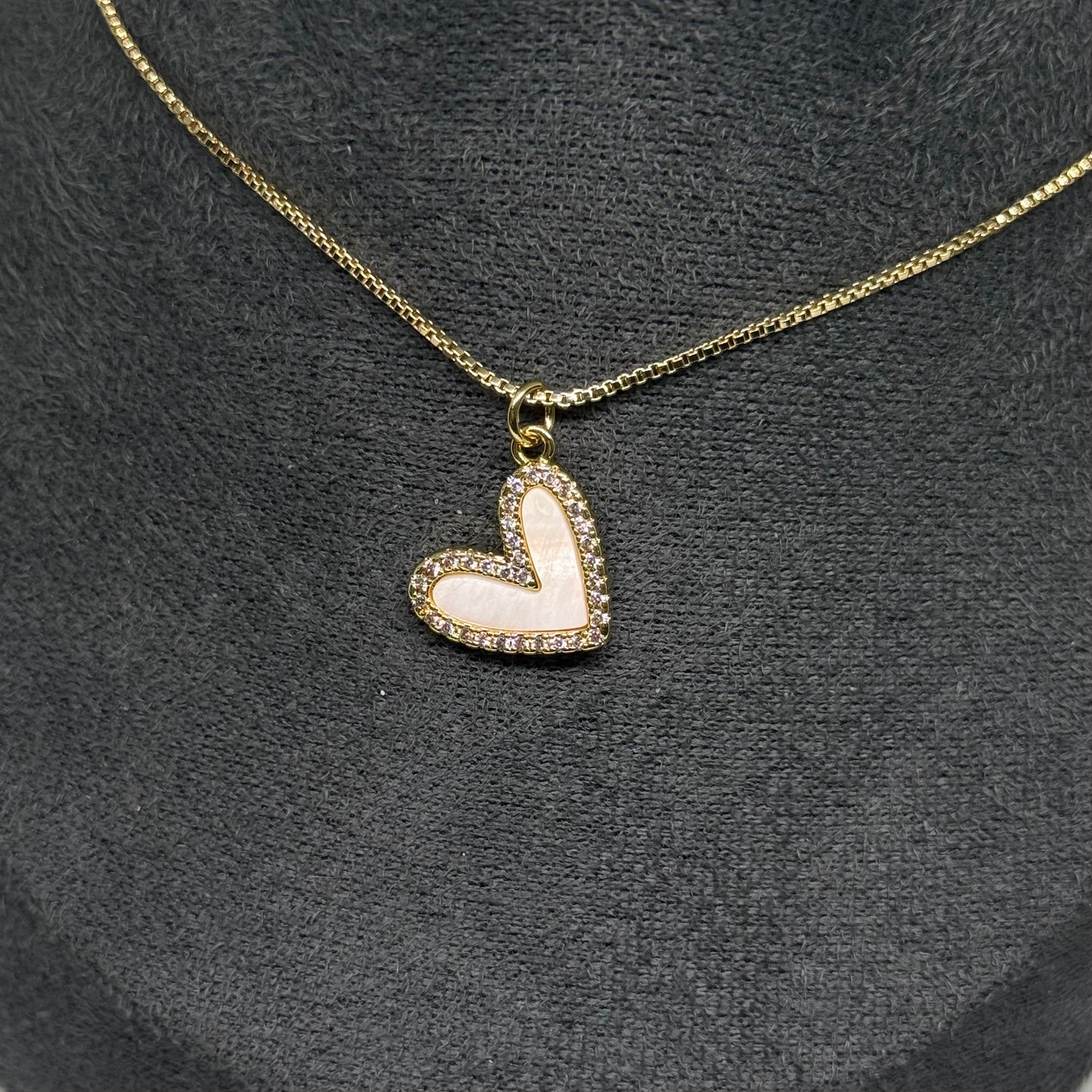 Nacar corazon & diamantes