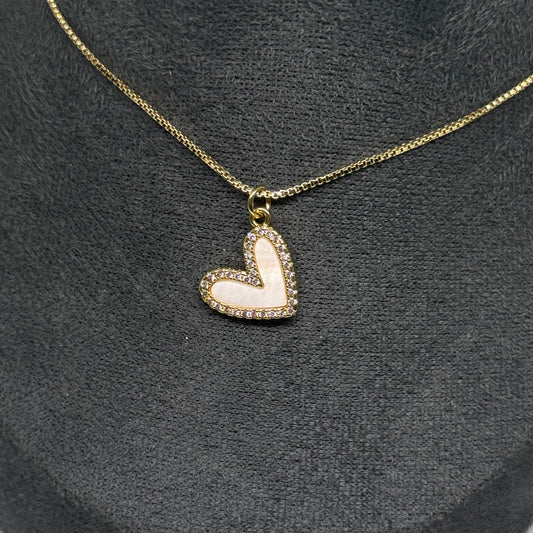 Nacar corazon & diamantes